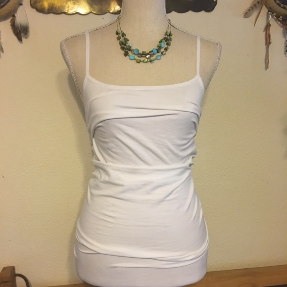 Multi strand silver tone abalone shell necklace - Picture 4 of 6